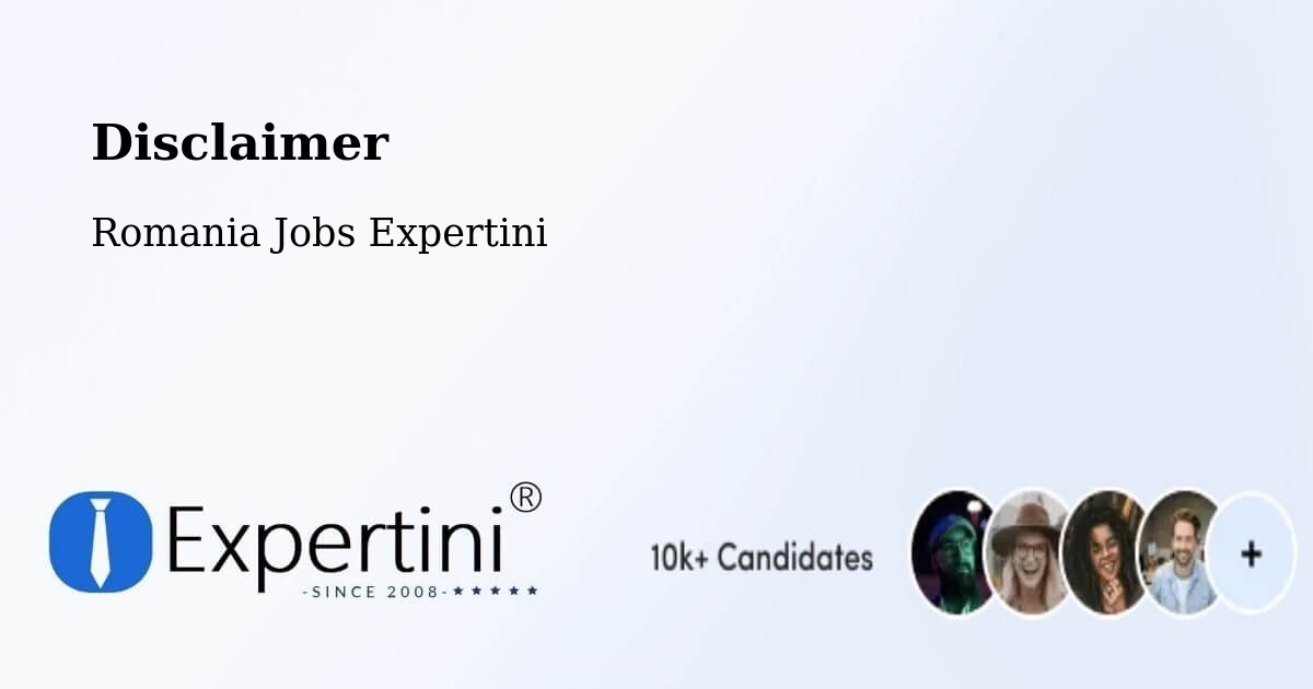 Disclaimer – Neaua - Romania Jobs Expertini